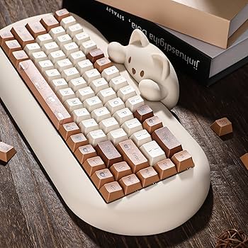 Amazon.co.jp: YUNZII コーヒーキャット PBT 昇華型キーキャップ